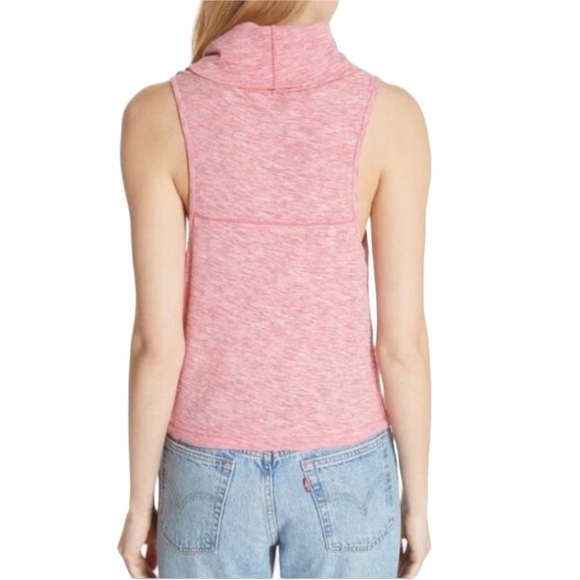 FREE People Women's Light Cowl Neck Space Dye Top - Picture 3 of 10